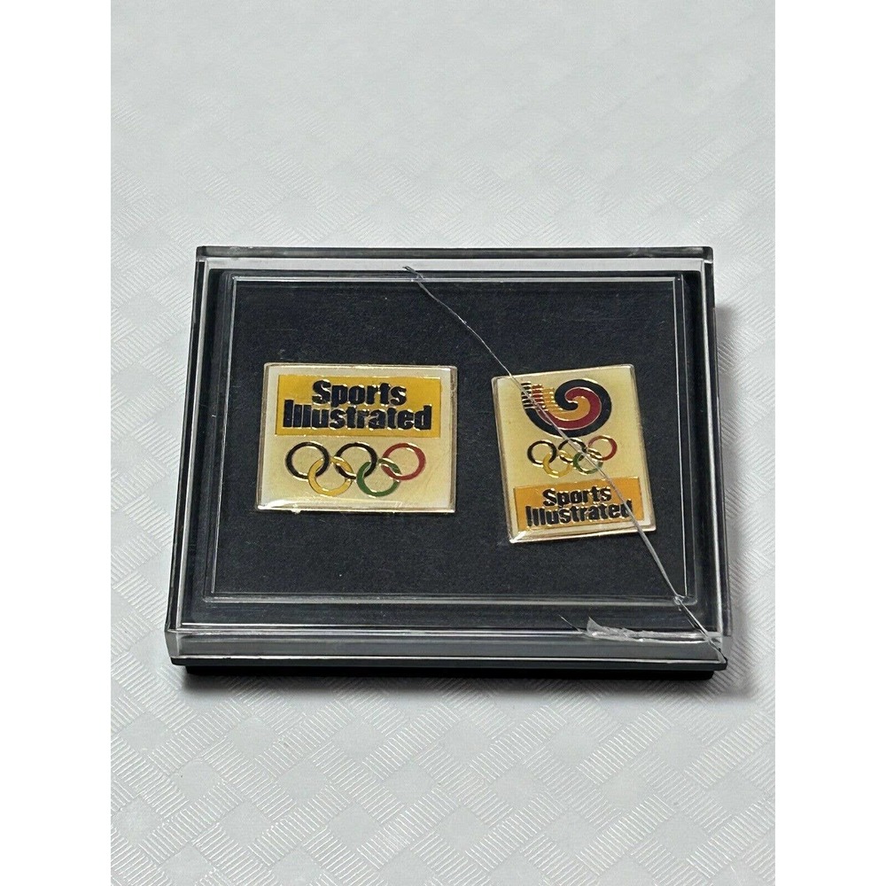 Vintage‎ Sports Illustrated Pins Seoul 1988 Olympic Games Two Pin Set Lot of 2